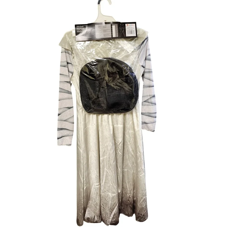 Disguise Bride of Frankenstein Costume Kids Large 10-12 Universal Monsters Dress - Picture 2 of 4